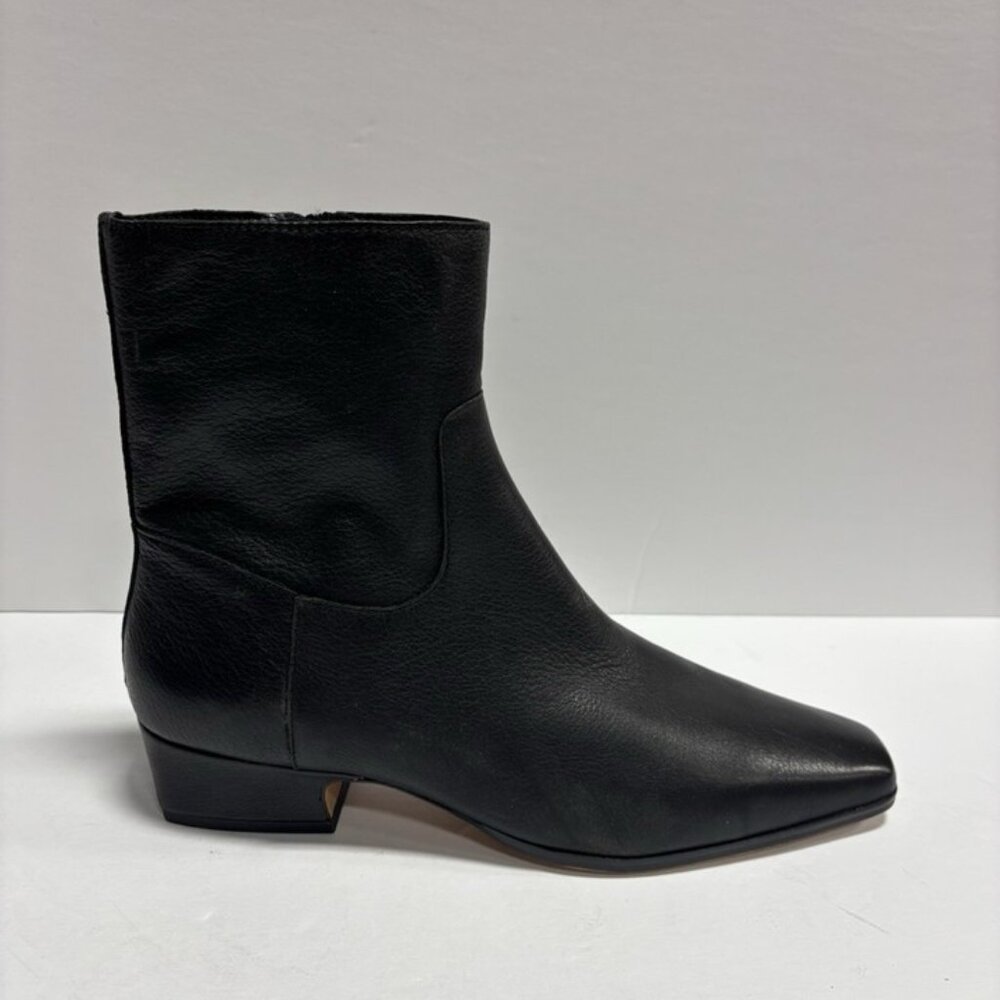 Steve Madden Black Leather Ankle Boots